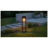 Lampa ogrodowa stojąca LANTERN E27 IP54 AZ6828 Azzardo czarna / przezroczysta