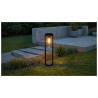 Lampa ogrodowa stojąca LANTERN E27 IP54 AZ6828 Azzardo czarna / przezroczysta