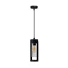 Lampa wisząca zewnętrzna LANTERN E27 IP54 AZ6829 Azzardo czarna / przezroczysta