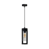 Lampa wisząca zewnętrzna LANTERN E27 IP54 AZ6829 Azzardo czarna / przezroczysta