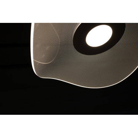 Lampa wisząca LED MEDUSA 50 3000 K AZ6788 Azzardo czarna / przezroczysta