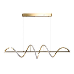 Lampa wisząca LED ściemniana MEMPHIS AZ6814 Azzardo złota