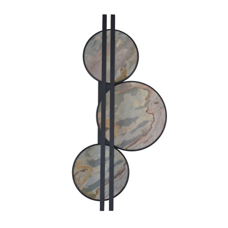 Kinkiet LED MOONS CCT AZ6666 Azzardo brązowy / czarny