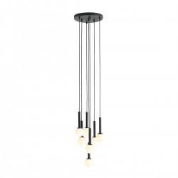 LAMPA WISZĄCA RIU 7 ALL BLACK