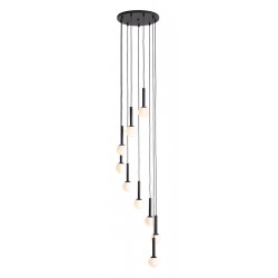 LAMPA WISZĄCA RIU 9 ALL BLACK