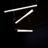 Lampa wisząca LED ściemniana PALOS 3 AZ6777 Azzardo czarna / przezroczysta