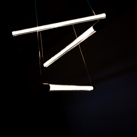 Lampa wisząca LED ściemniana PALOS 3 AZ6777 Azzardo czarna / przezroczysta