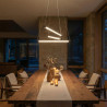 Lampa wisząca LED ściemniana PALOS 3 AZ6777 Azzardo czarna / przezroczysta