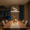 Lampa wisząca LED ściemniana PALOS 3 AZ6777 Azzardo czarna / przezroczysta