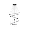 Lampa wisząca LED ściemniana PALOS 6 AZ6778 Azzardo czarna / przezroczysta