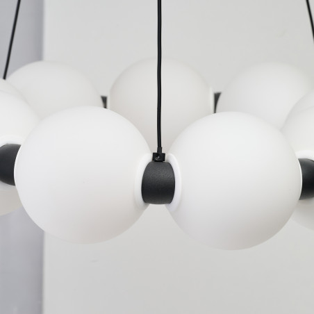 Lampa wisząca LED ściemniana PERLA 40 AZ6894 Azzardo czarna / biała