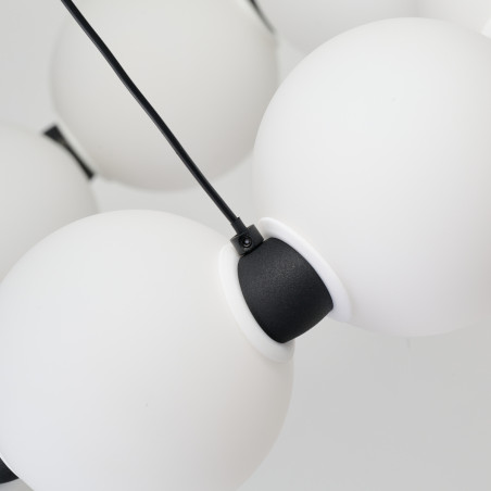Lampa wisząca LED ściemniana PERLA 40 AZ6894 Azzardo czarna / biała