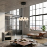 Lampa wisząca LED ściemniana PERLA 40 AZ6894 Azzardo czarna / biała