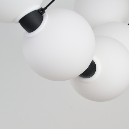 Lampa wisząca LED ściemniana PERLA 60 AZ6895 Azzardo czarna / biała