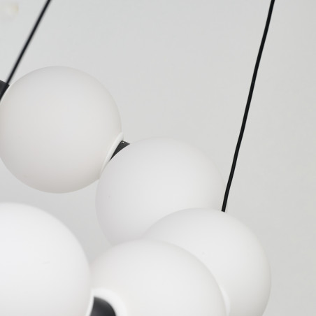 Lampa wisząca LED ściemniana PERLA 60 AZ6895 Azzardo czarna / biała