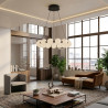 Lampa wisząca LED ściemniana PERLA 60 AZ6895 Azzardo czarna / biała