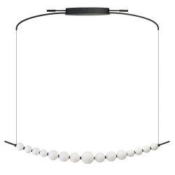 Lampa wisząca LED ściemniana PERLA LINE AZ6896 Azzardo czarna / biała