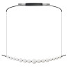 Lampa wisząca LED ściemniana PERLA LINE AZ6896 Azzardo czarna / biała