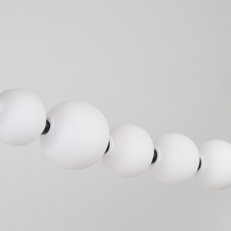 Lampa wisząca LED ściemniana PERLA LINE AZ6896 Azzardo czarna / biała