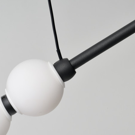Lampa wisząca LED ściemniana PERLA LINE AZ6896 Azzardo czarna / biała