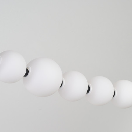 Lampa wisząca LED ściemniana PERLA LINE AZ6896 Azzardo czarna / biała