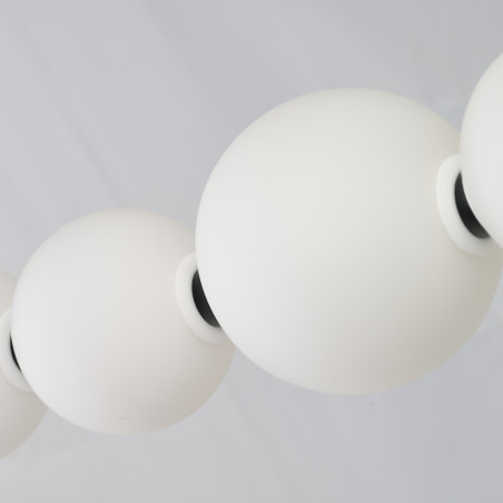 Lampa wisząca LED ściemniana PERLA LINE AZ6896 Azzardo czarna / biała