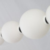 Lampa wisząca LED ściemniana PERLA LINE AZ6896 Azzardo czarna / biała