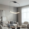 Lampa wisząca LED ściemniana PERLA LINE AZ6896 Azzardo czarna / biała