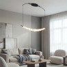 Lampa wisząca LED ściemniana PERLA LINE AZ6896 Azzardo czarna / biała