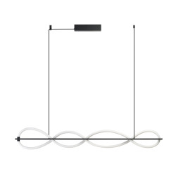 Lampa wisząca LED ściemniana PESCARA 120 AZ6745 Azzardo czarna / biała