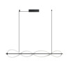 Lampa wisząca LED ściemniana PESCARA 120 AZ6745 Azzardo czarna / biała