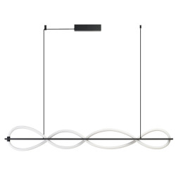 Lampa wisząca LED ściemniana PESCARA 150 AZ6746 Azzardo czarna / biała