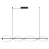 Lampa wisząca LED ściemniana PESCARA 150 AZ6746 Azzardo czarna / biała