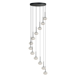 Lampa wisząca LED SERENITY 12 AZ6534 Azzardo czarna / biała