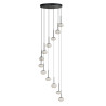 Lampa wisząca LED SERENITY 12 AZ6534 Azzardo czarna / biała