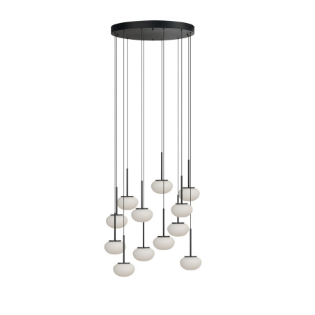 Lampa wisząca LED SERENITY 12 AZ6534 Azzardo czarna / biała
