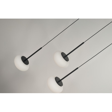 Lampa wisząca LED SERENITY 12 AZ6534 Azzardo czarna / biała