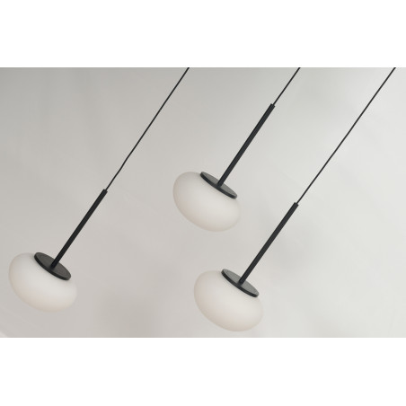 Lampa wisząca LED SERENITY 12 AZ6534 Azzardo czarna / biała