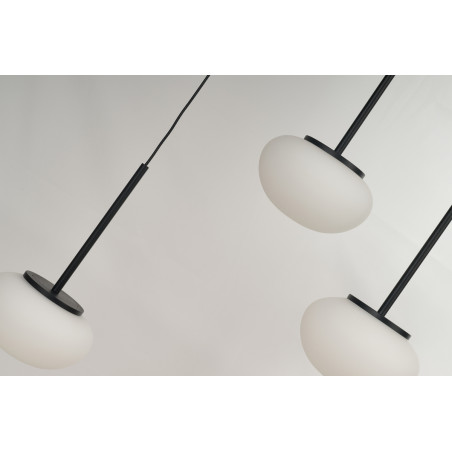 Lampa wisząca LED SERENITY 12 AZ6534 Azzardo czarna / biała