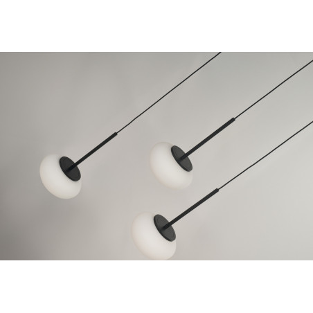 Lampa wisząca LED SERENITY 12 AZ6534 Azzardo czarna / biała