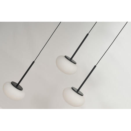 Lampa wisząca LED SERENITY 12 AZ6534 Azzardo czarna / biała
