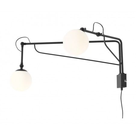 KINKIET SOHO GLASS 2 BLACK
