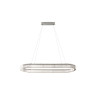 Lampa wisząca LED ściemniana SPARK OVAL 120 CCT z pilotem AZ6710 Azzardo chromowana / przezroczysta