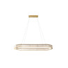 Lampa wisząca LED ściemniana SPARK OVAL 120 CCT z pilotem AZ6711 Azzardo złota / przezroczysta