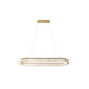 Lampa wisząca LED ściemniana SPARK OVAL 120 CCT z pilotem AZ6711 Azzardo złota / przezroczysta