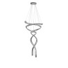 Lampa wisząca LED ściemniana SPARK SPIRAL XXL CCT AZ6897 Azzardo chromowana / przezroczysta