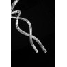 Lampa wisząca LED ściemniana SPARK SPIRAL XXL CCT AZ6897 Azzardo chromowana / przezroczysta