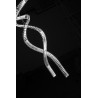 Lampa wisząca LED ściemniana SPARK SPIRAL XXL CCT AZ6897 Azzardo chromowana / przezroczysta