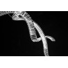 Lampa wisząca LED ściemniana SPARK SPIRAL XXL CCT AZ6897 Azzardo chromowana / przezroczysta