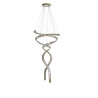 Lampa wisząca LED ściemniana SPARK SPIRAL XXL CCT AZ6898 Azzardo złota / przezroczysta